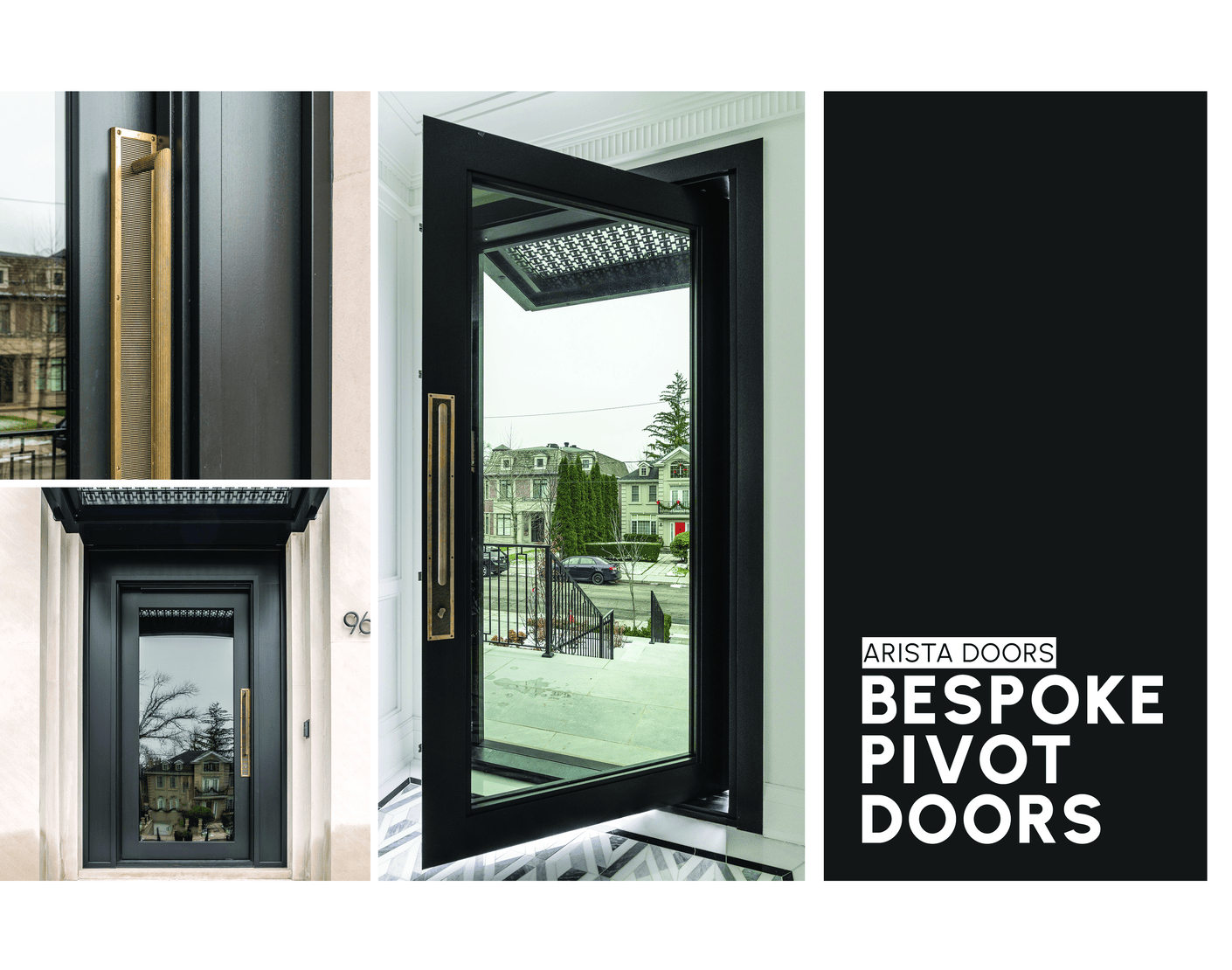 Custom Pivot Doors Toronto | Engineered & Built to Order 2 Engineered stile and rail construction detail on an Arista pivot door