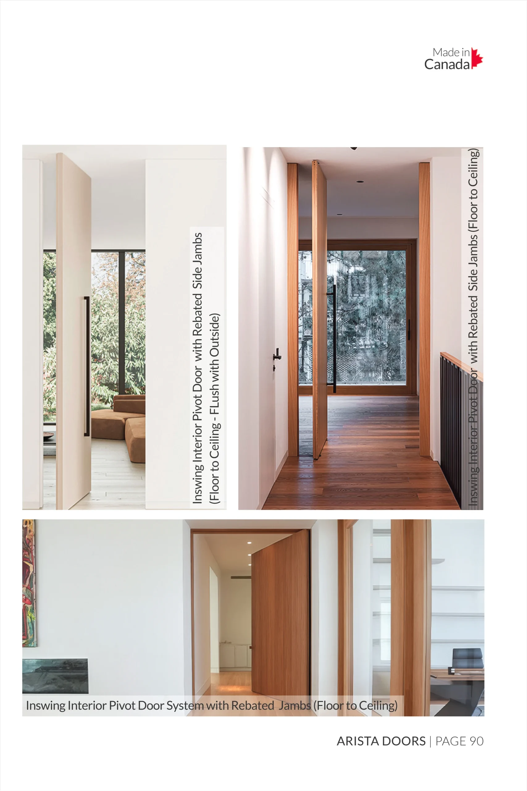 Custom Pivot Doors Toronto | Engineered & Built to Order 3 Custom interior pivot door by Arista Doors