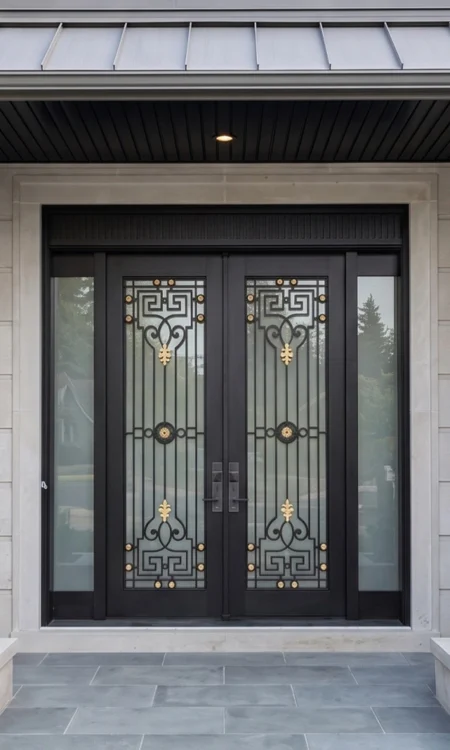 Arista C2349 Double Exterior Door with Sidelights