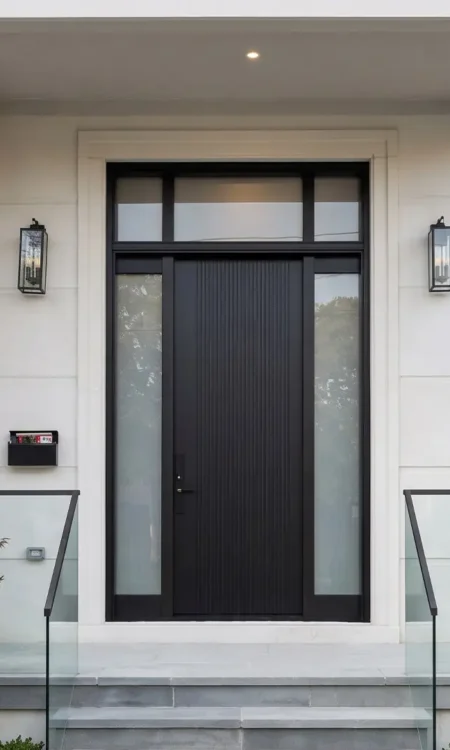 Arista B2259 Single Exterior Door with Two Sidelights
